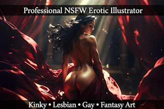 draw nsfw erotic artist lesbian gay and adult erotic illustration