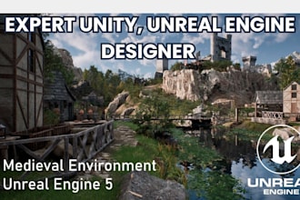 create stunning unreal engine environments, landscapes and unity level design