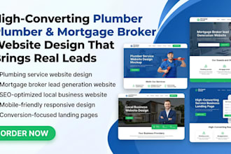 build SEO plumber and mortgage broker website to boost local client inquiries