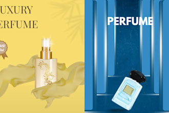 create luxury perfume bottle mockup for amazon etsy shopify