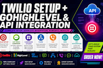 twilio setup gohighlevel a2p10dlc campaign studio flow IVR SMS trc integrate API