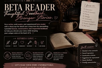 read, proofread and feedback your story