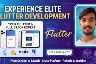 do flutter app development as an expert mobile app developer flutter