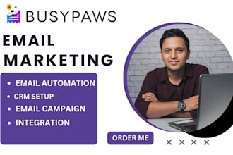 setup busypaws workflow automation booking system email automation