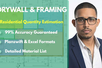 do residential drywall and framing material estimation