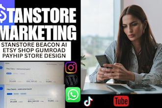 boost stan store digital products sales, gumroad promotion, stan store marketing