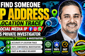 find someone IP address location trace social media IP as private investigator
