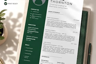 design modern ats resume design and professional CV