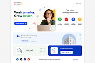 create stunning zoho email newsletter