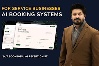 develop a custom website and ai online booking system for service based business