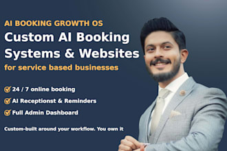 develop a custom website and ai online booking system for service based business