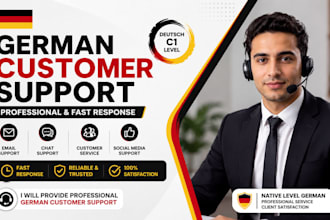 be your german speaking customer support and chat assistant