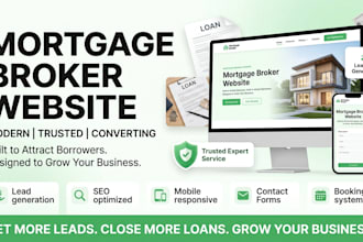 design wix mortgage broker website for wix loan officer wix company