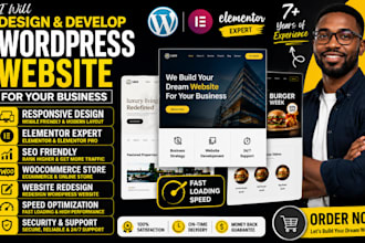 build wordpress website, business website development blog custom plugin develop