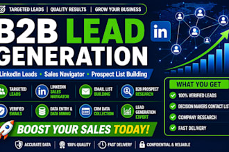 do b2b lead generation, email list, and data enrichment, prospect listing