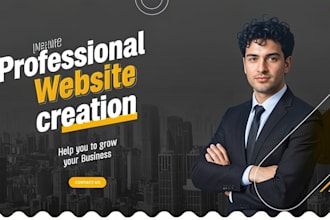 create a professional website or web page