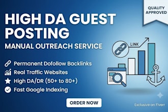 provide high da guest post and off page SEO backlinks