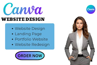 design canva website, canva landing page, redesign canva ugc portfolio website