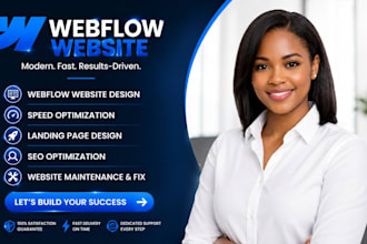 do webflow website, fix webflow, landing page, figma to webflow, website design
