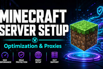 setup, configure, and optimize your minecraft server network