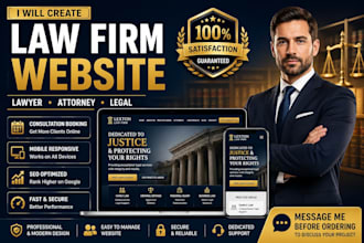 create lawyer, law firm website, attorney website and legal website