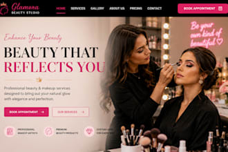 design redesign wix beauty salon website makeup artist website cosmetic website