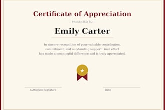 design professional certificates and awards