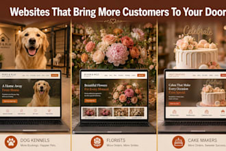 wordpress website design for dog kennels florists and cake makers