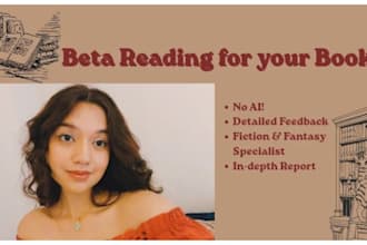 your general beta reader for books and scripts