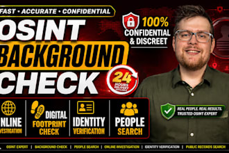 do background check osint online investigation people search and skip tracing