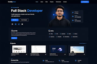 design a professional portfolio website