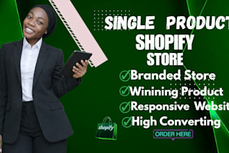 design high converting shopify one product store