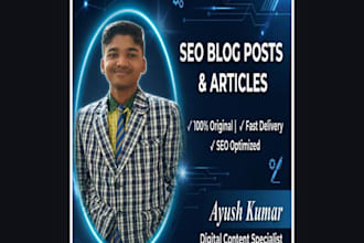write SEO blog posts, articles, and web content that rank and convert