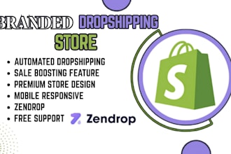 build dropshipping website automated branding dropshipping website via zendrop