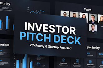 design investor ready pitch deck for startup that raises funding