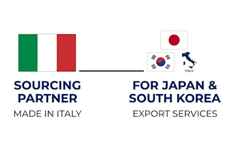 be your professional sourcing agent and local buyer in italy