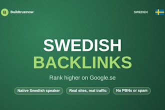 build high quality swedish backlinks for nordic SEO