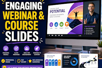 design engaging webinar slides and course presentations in powerpoint or canva