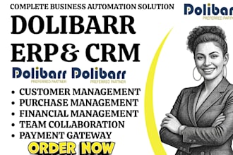 install and configure dolibarr erp crm for business automation and management