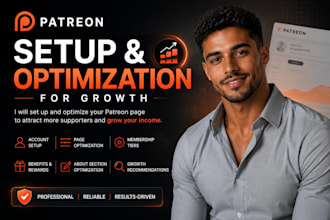 setup and manage your patreon page and handle daily operations