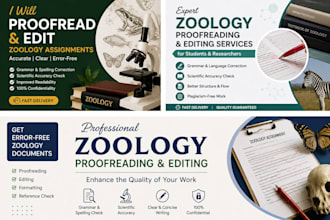 provide zoology a editing, and proofreading service