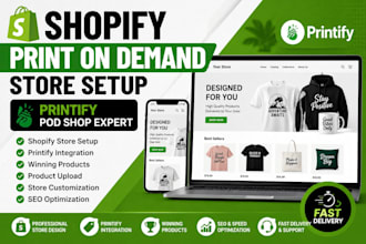 shopify print on demand store setup printify printify pod shop expert