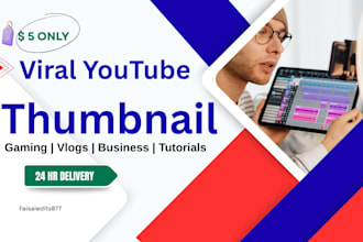 design a viral youtube thumbnail in 24 hours