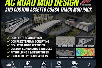do ac road mod and custom assetto corsa track mod design