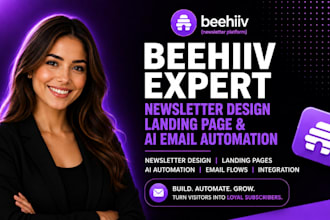 create beehiiv newsletter design beehive landing page beehiv ai email automation