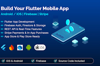 develop a flutter ios and android app for startups