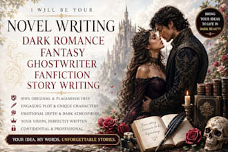 novel writing dark romance fantasy ghostwriter fanfiction story writing