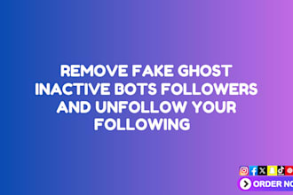 unfollow instagram following and remove fake ghost followers