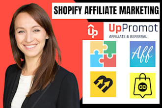 setup shopify affiliate marketing uppromote shortly bixgrow goaffpro affiliatly