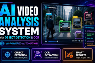 build ai video analysis system with object detection and ocr